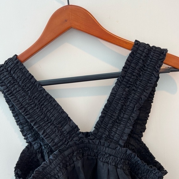 Everlane The Smocked Linen Shift Dress: Black NWT - Picture 13 of 16